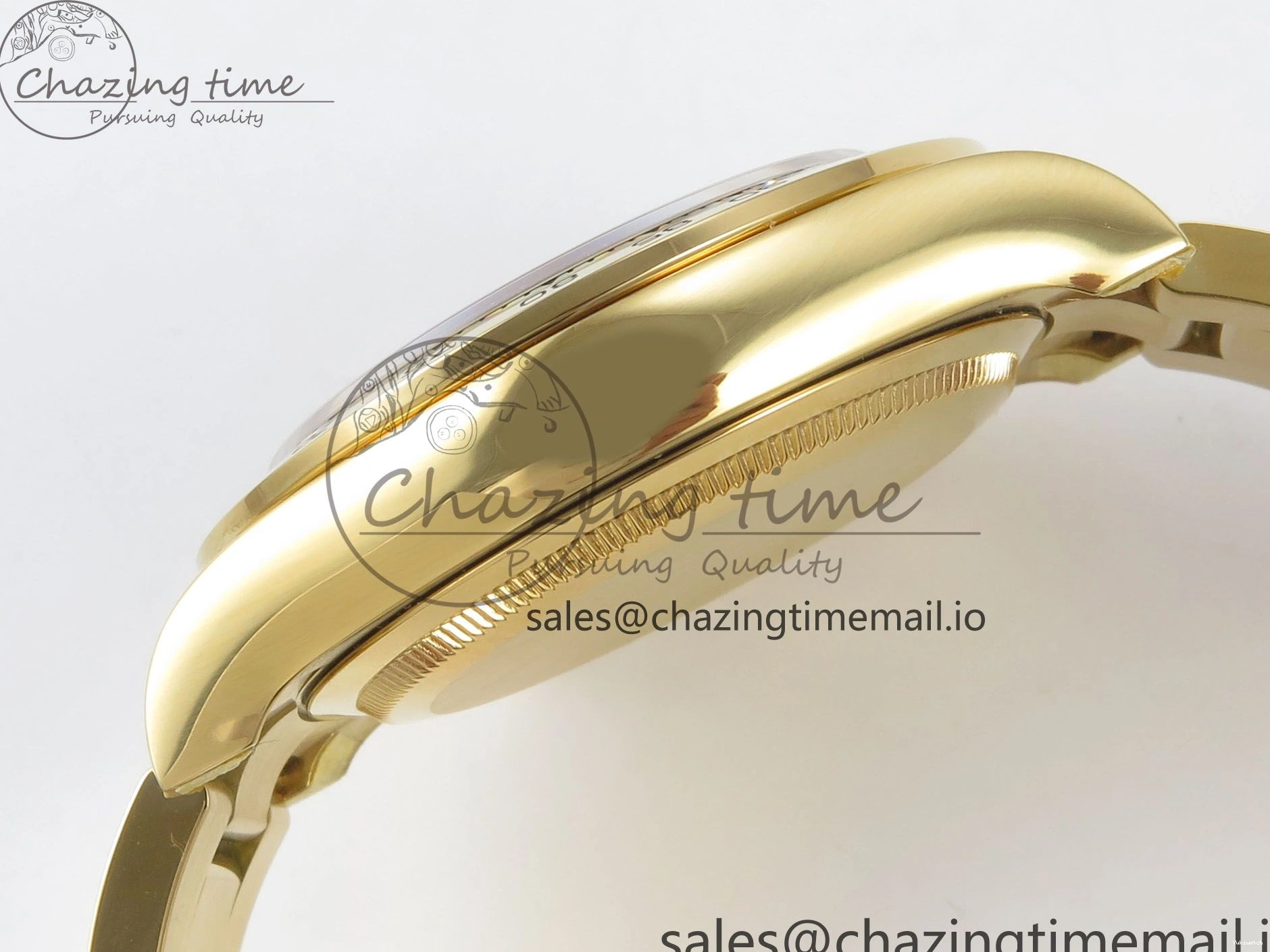 Clone Dial 1:1 YG Edition Daytona Bracelet Super Black Best DD4131 Diamonds YG 126508 on YG Clean 0307